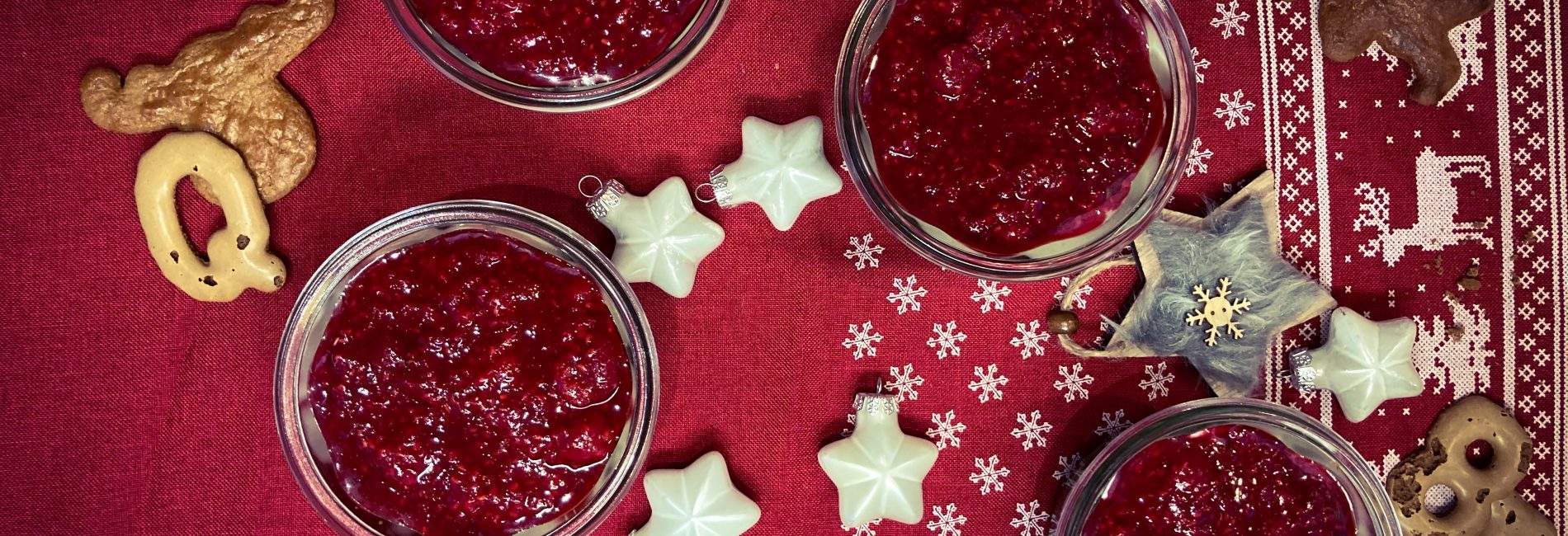 Himbeer-Winter-Dessert